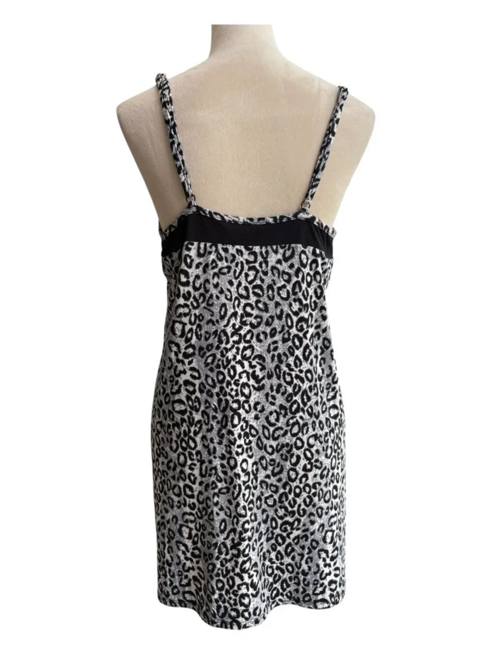 Linea Donatella Leopard Print Chemise Nightgown Size L (2660-1) - Picture 2 of 5